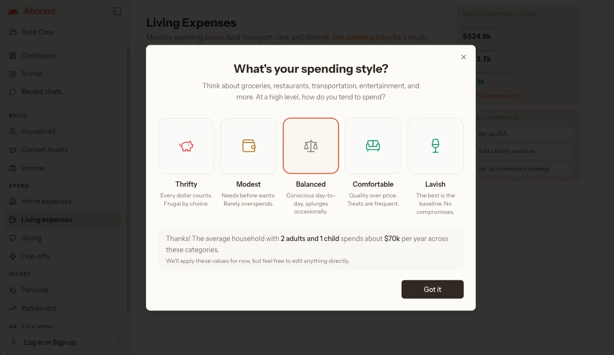 Expenses — Simple view
