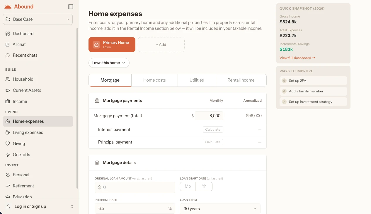 Real Estate — Simple view